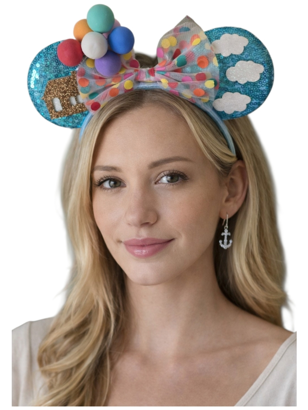 Mouse Ears Adorable UP-inspired mouse ear headband featuring a colorful balloon